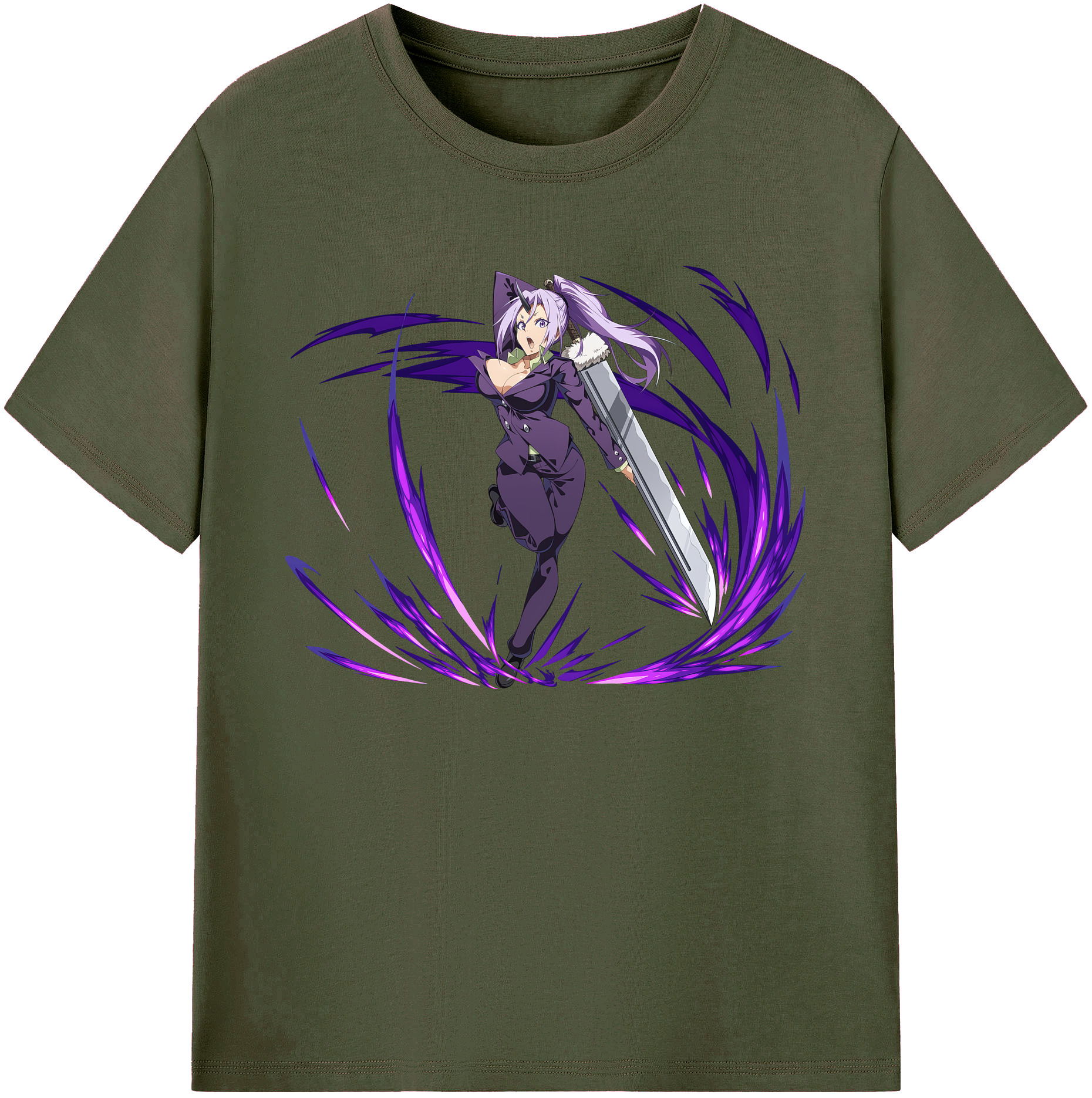 （画像用） 転スラ Regarding Reincarnated to Slime 綿100％ メンズ半袖Tシャツ｜肌触りやわらか＆通気性